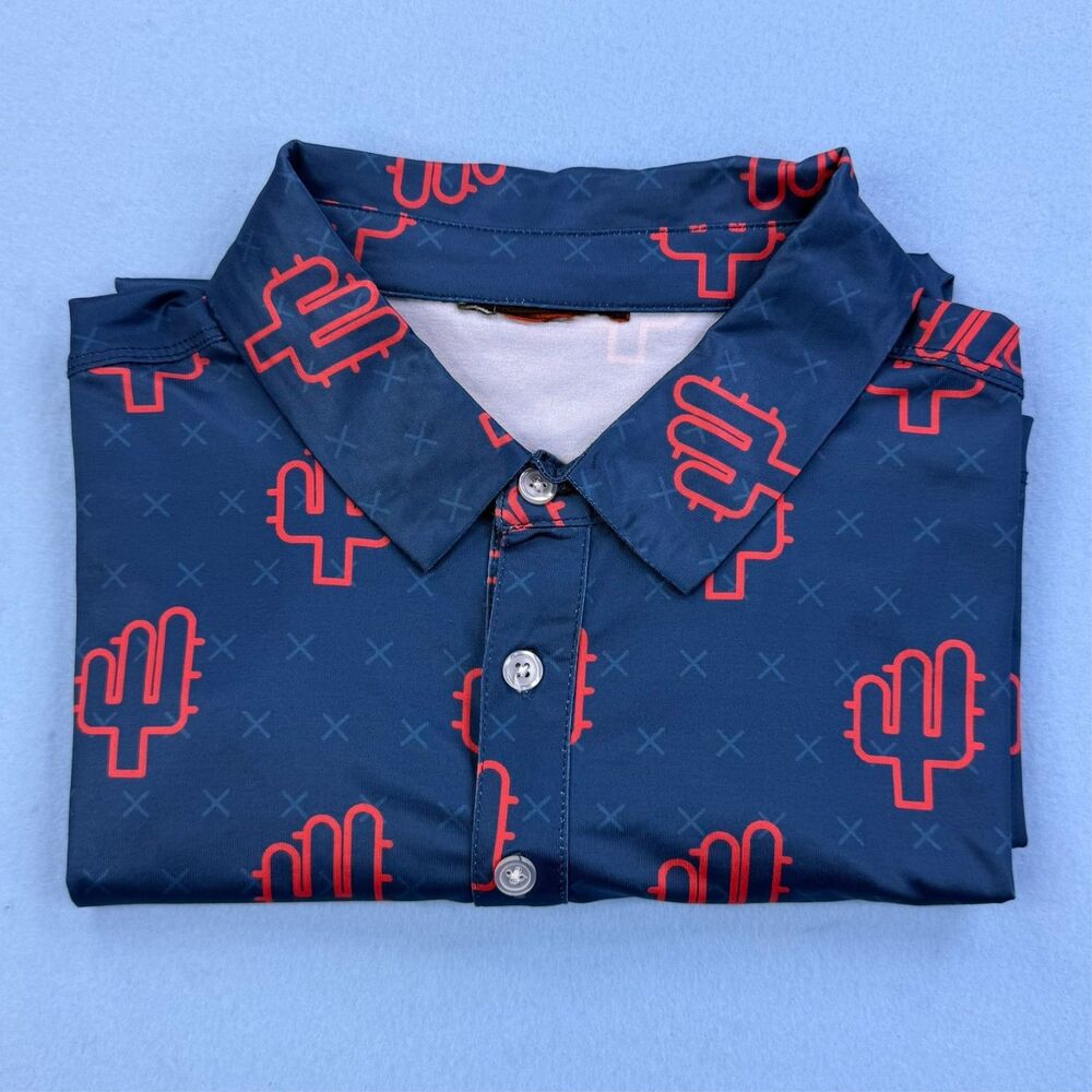Yatta "Desert Heat" Men's Performance Golf Polo Cactus Size M? 1110